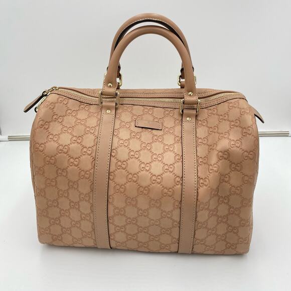 Gucci Handbags - Gucci Dusty Pink Guccissima Leather Medium Joy Boston Bag Top Handle